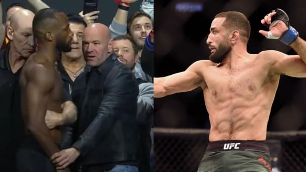 Leon Edwards & Dana White, Belal Muhammad